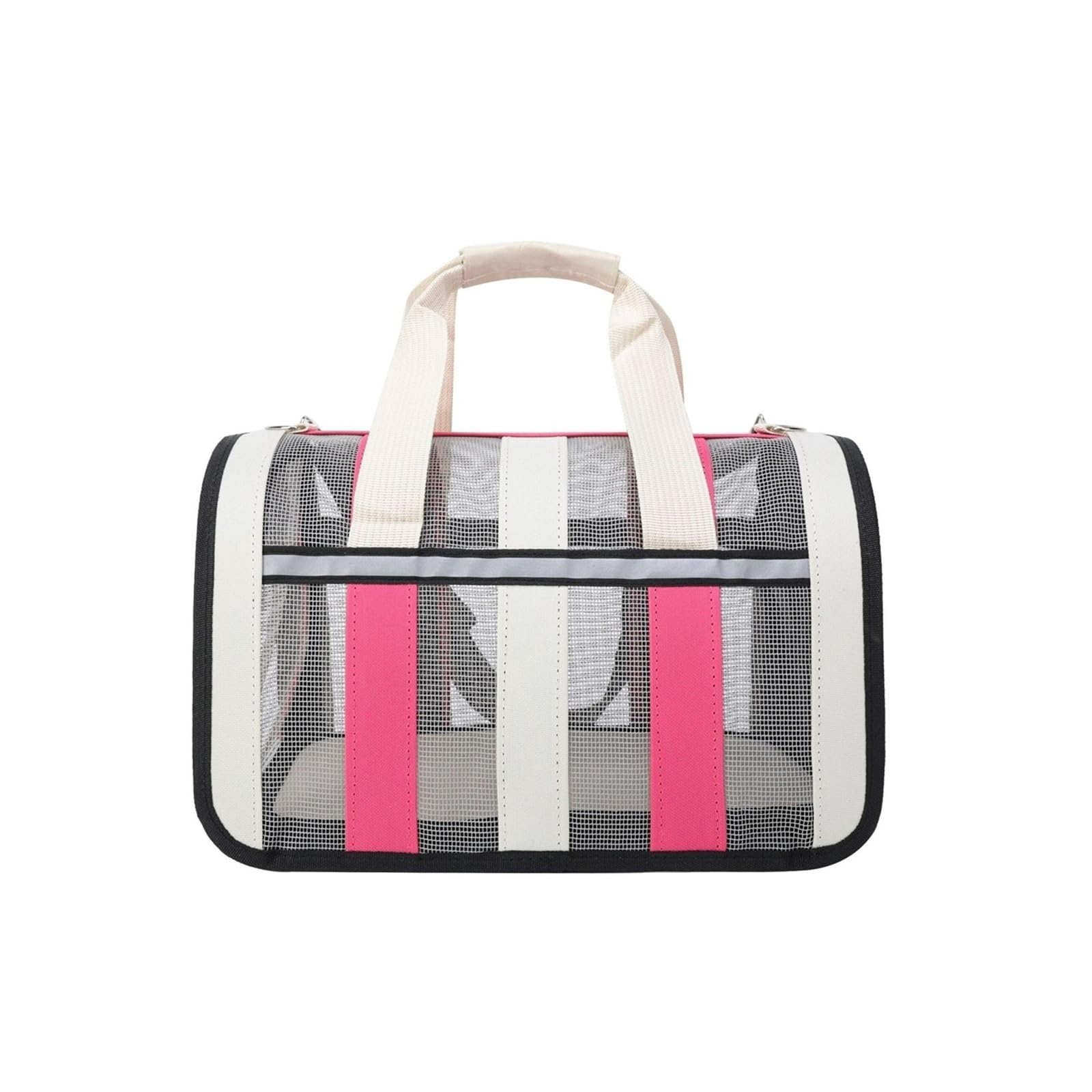 Sac de transport pour chat grand format L rose : sac pliable pour chien portable et léger