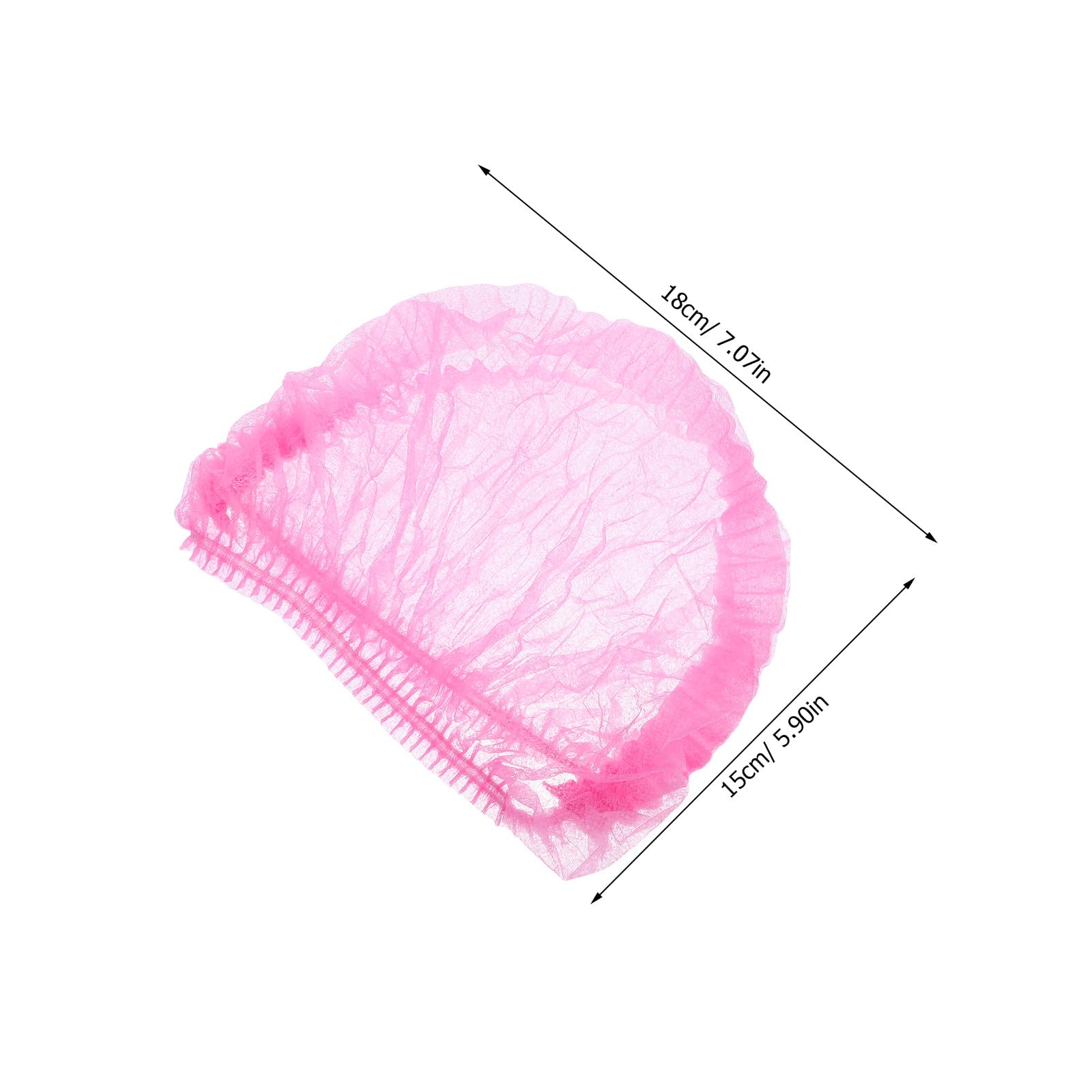 Zerodeko 200pezzi Cuffia Bouffant Usa e Getta Non Tessuta Retina Copri Elastica Cappello Antipolvere Per Officina Laboratorio Salone Catering