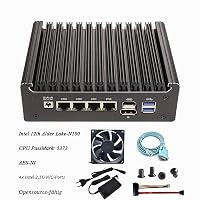 HSIPC Alder Lake N100 Quad Core Firewall Micro Appliance, Mini PC, Router, 4*i226-V RJ45 Port AES-NI – Ansicht 8