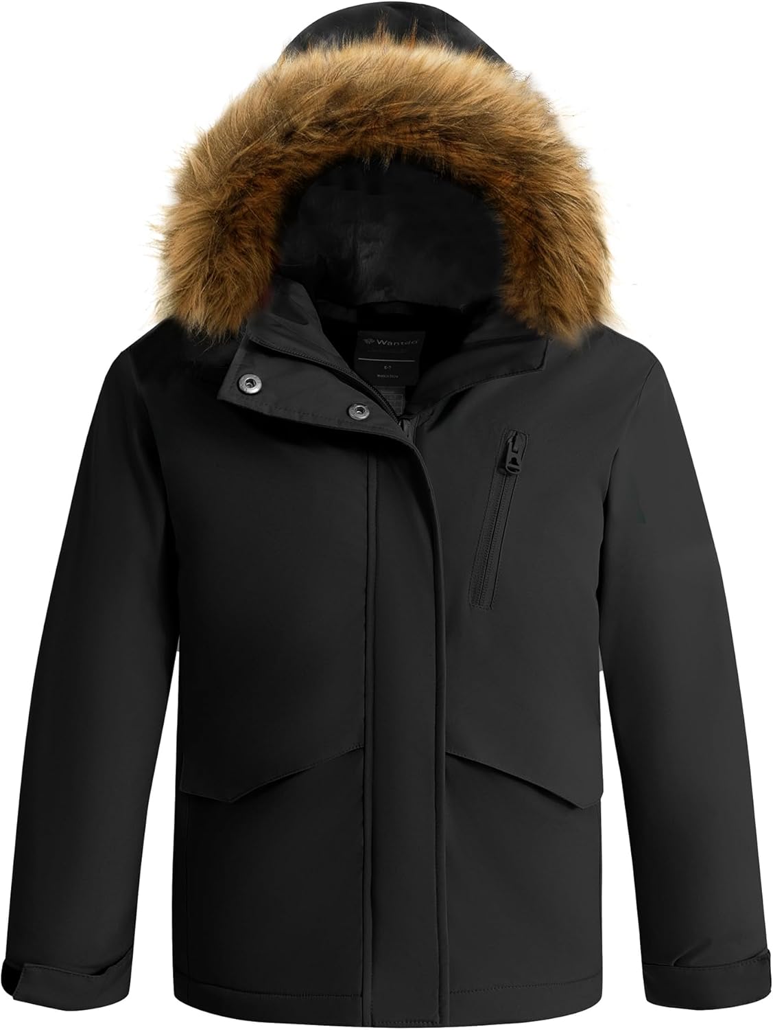 Wantdo Girl's Warm Snow Coat Waterproof Ski Jacket Windproof Winter Parka Insulated Fleece Rain Jackets