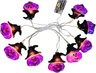 Product Classification Decoration String Light Indoor Outdoor Fairy Lights for Party Home Garden Holiday with Halloween Theme (Dark Purple, 17cm)