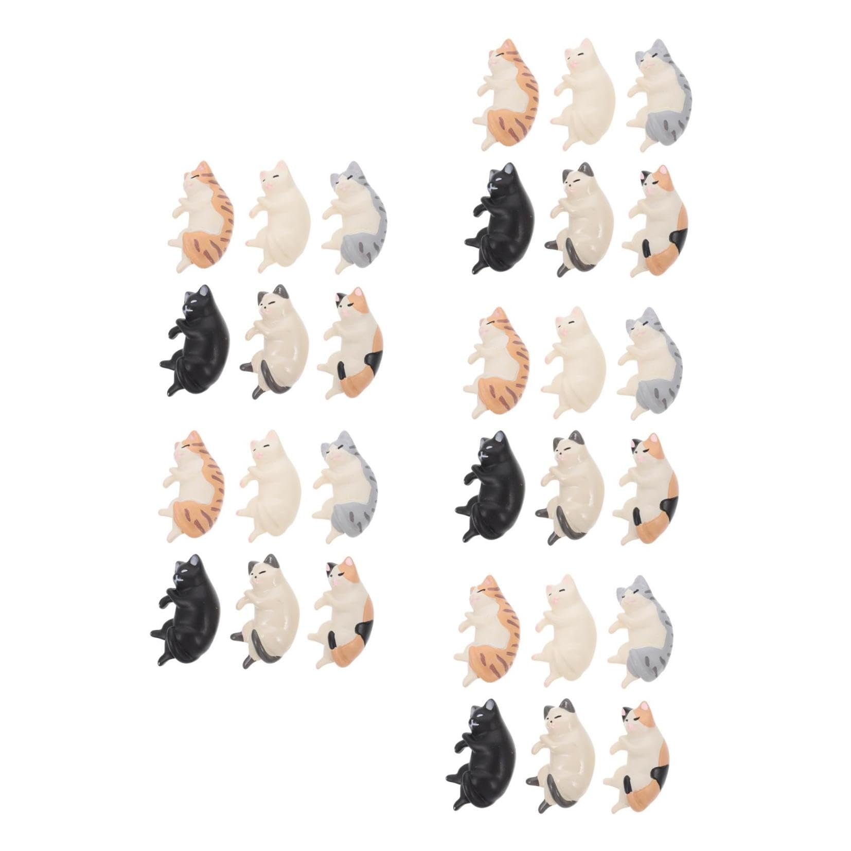 Aimant frigo chat autocollant de réfrigérateur fantaisie dessin animé en résine 30pcs