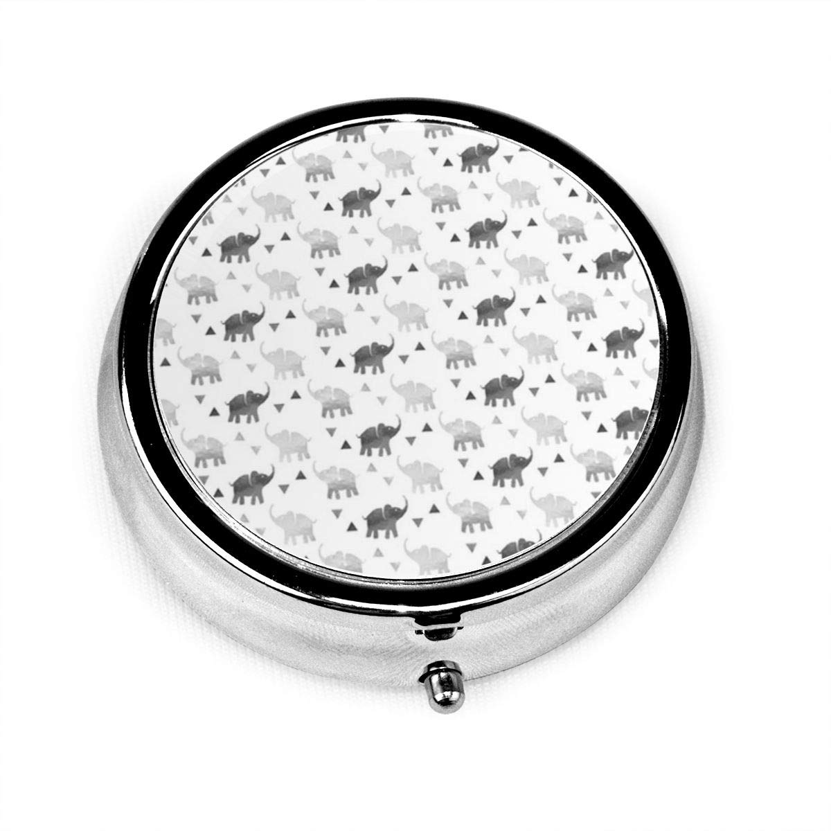 Amazon.co.jp: 象の三角形シルバー ピルケース 薬ケース サプリメント