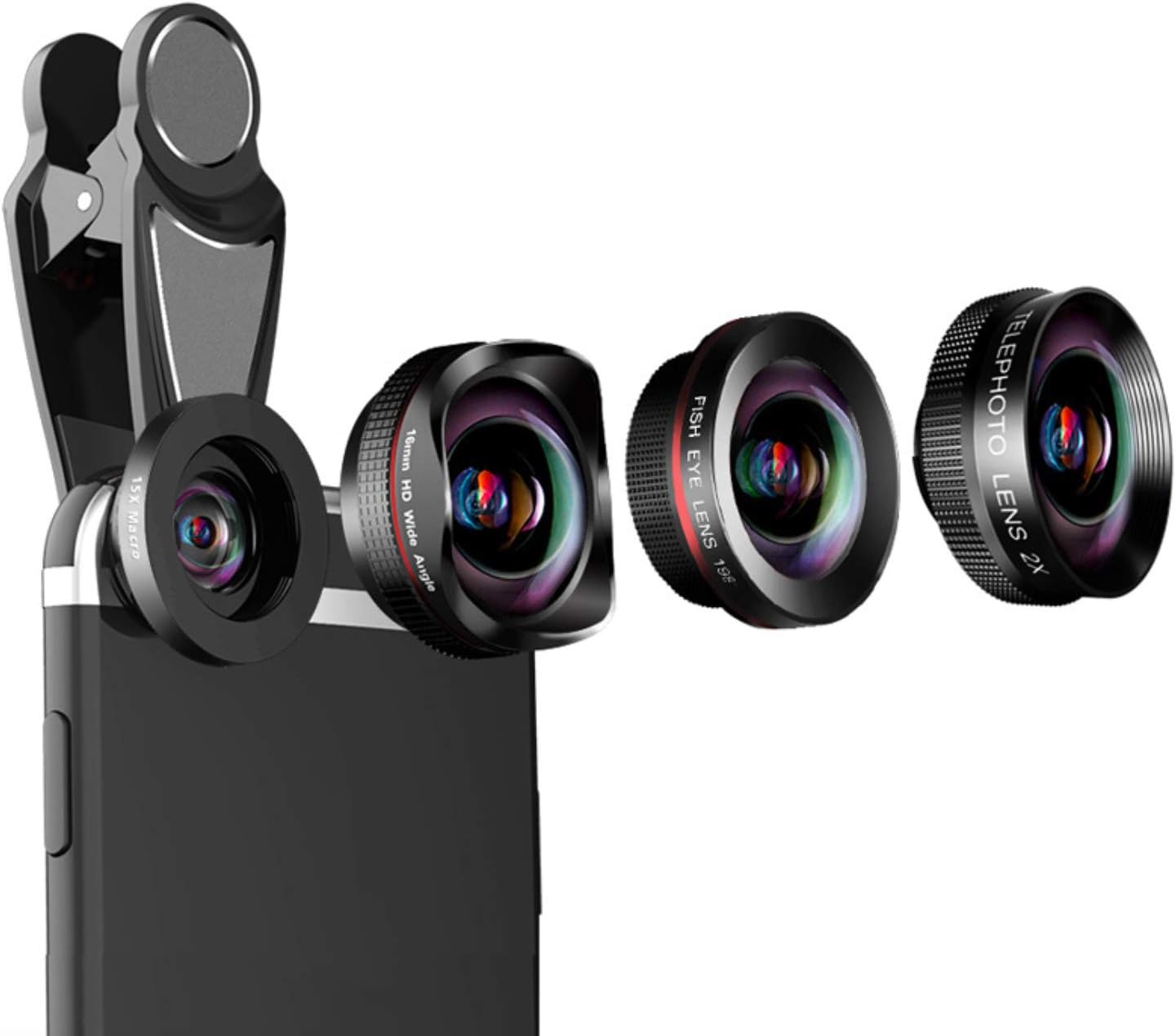 Camera Lens Kit for iPhone Samsung and Other Smartphone, 4