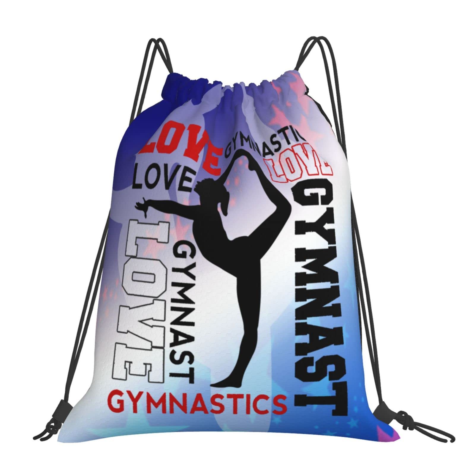 Braytow Gymnastics Drawstring Backpack Light Gym String Bag Pink Water Resistant Sackpack Sport Yoga Daypack For Womens Mens