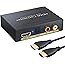 LiNKFOR 1080P HDMI Extractor Audio Convertisseur HDMI vers HDMI+SPDIF/Optique 5.1CH Audio+2.1CH R/L RCA Sortie Optique Mini 3