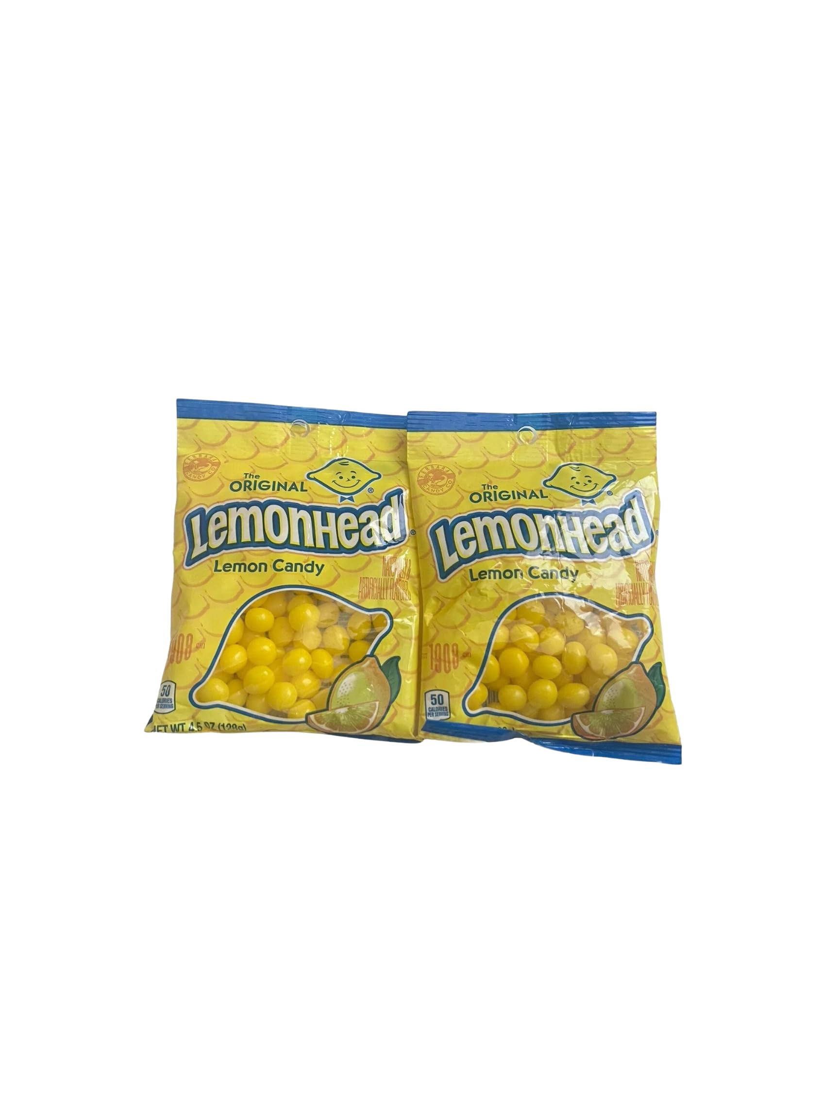 Lemonheads The Original Old Fashioned Lemon Candy, 4.5 Oz, Pack of 2