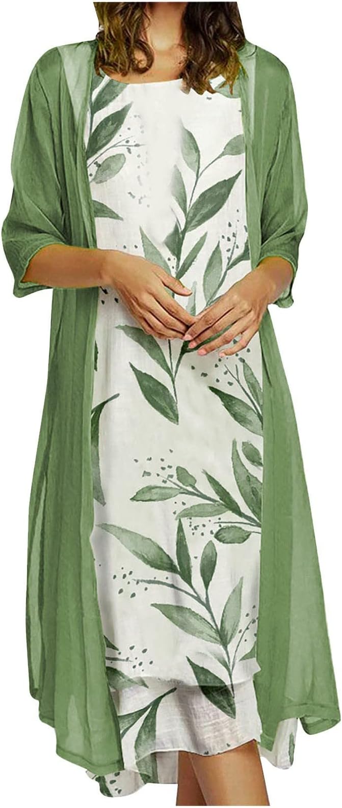 Women's Dresses Chiffon Flowers Print Cocktail Festive Bridesmaid Dress Tulle Cardigan Party Midi Evening Summer Dresses