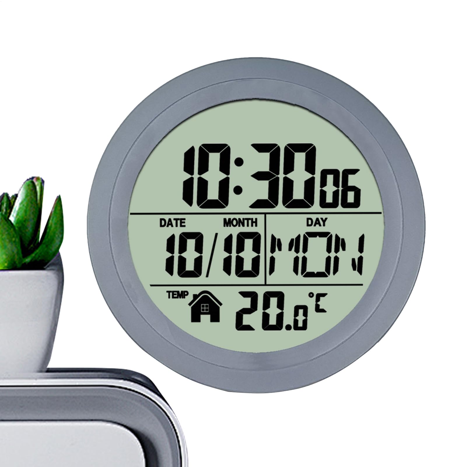 Orologi da Bagno a Batteria Temperatura e Data, Impermeabile, Decorazione