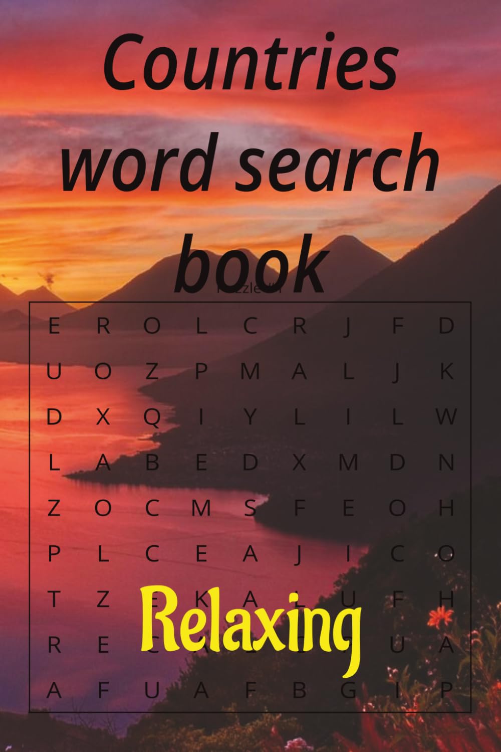 Countries word search book: Enjoy your fun and relaxing 50+ puzzles at home and holliday (Country Series)