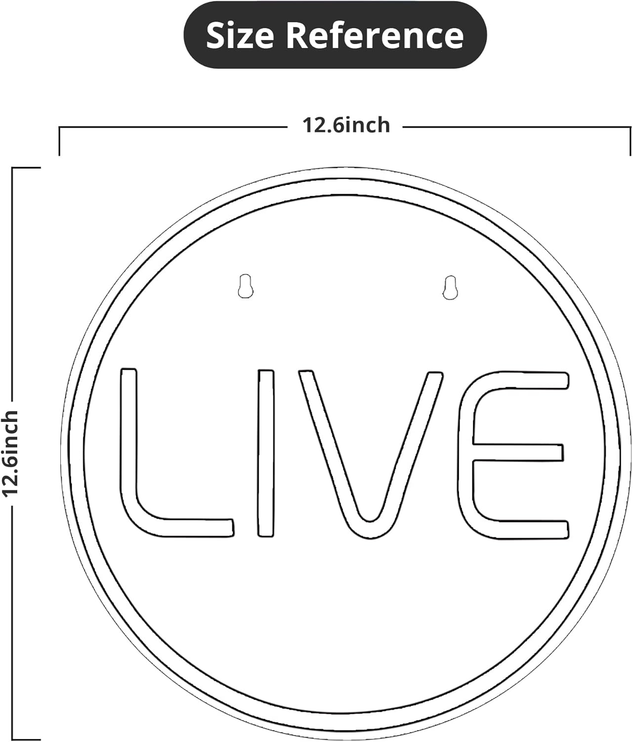 Lumoonosity Live Neon Sign - Blue&Pink LED On Air Light for Streamers/Influencers/Gamers - Streaming/Recording Live Neon Signs for Studio, Game Room, Bedroom