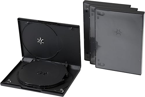 Miniatura 9 de Funda premium para DVD de 6 discos de tamaño estándar de 0.551 in con funda transparente, solución de almacenamiento que ahorra espacio para discos