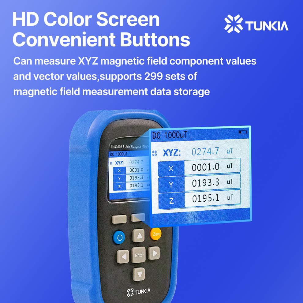 Magnetómetro digital trí-axis TM4300B 1000μT alta precisión miniatura 5