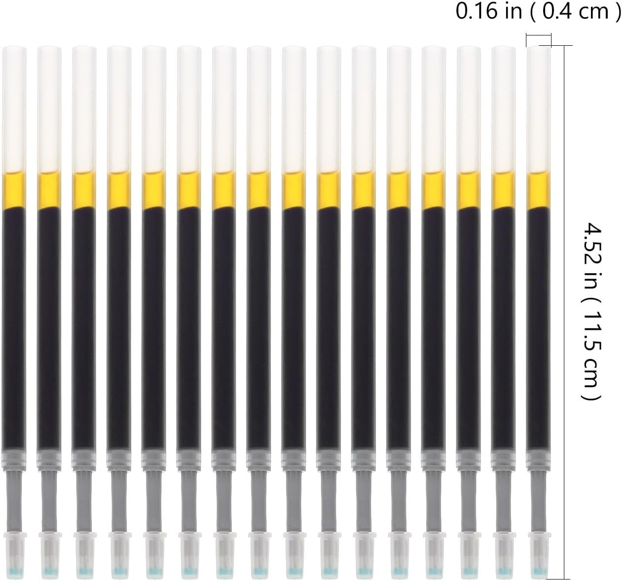 60pcs Black 0.5mm Office Pen Refills for Smooth Daily Writing image 2