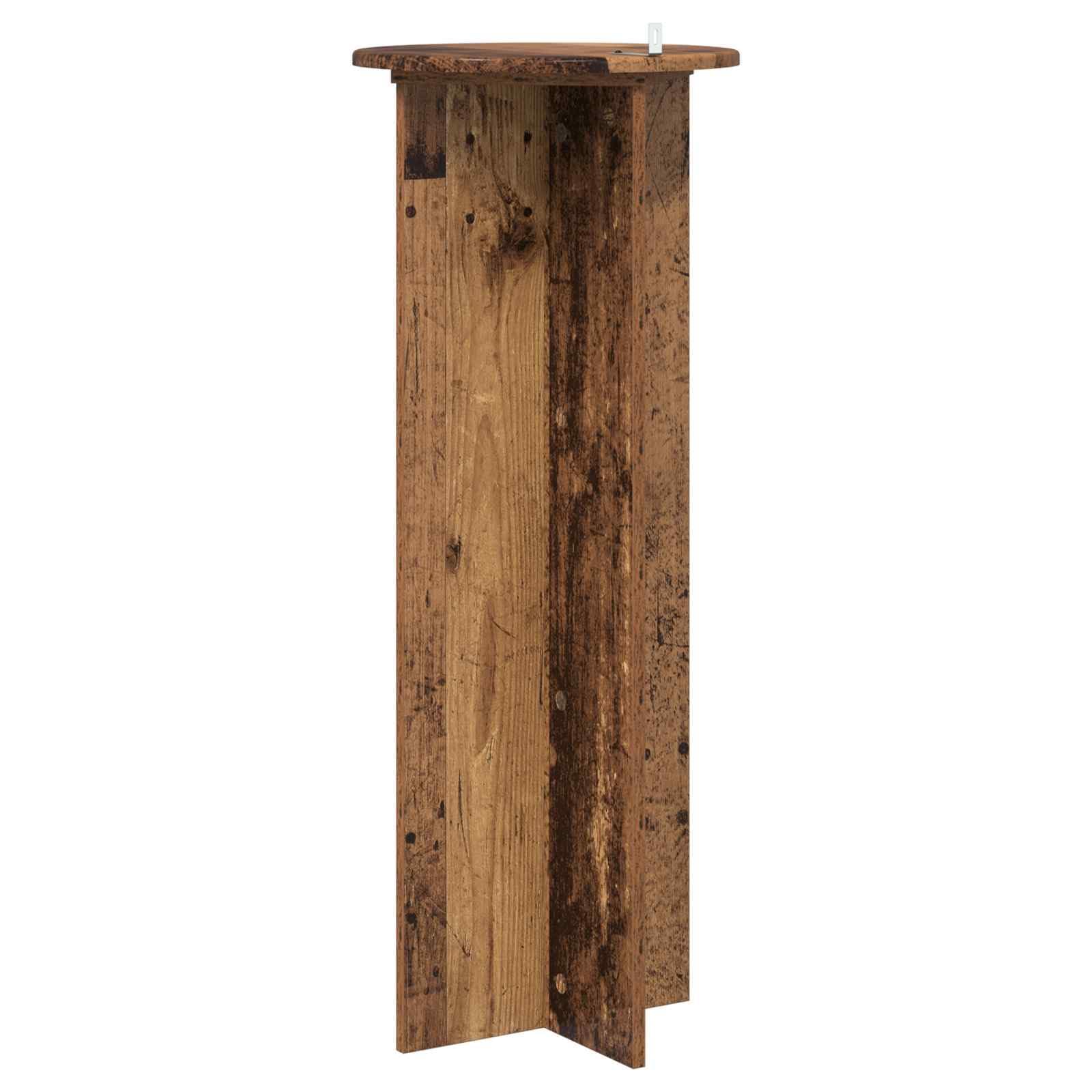 Pflanzenständer 2er Set Altholz-Optik 40x100 cm | Blumenhocker Holzwerkstoff für Zimmerpflanzen | Moderner Blumentopfständer Innenbereich Wohnzimmer Büro