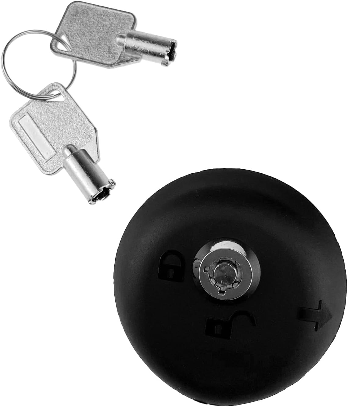 Fuel Tank Cap BU5Z-9C268-A BU5Z-9C268-B, Locking Fuel Door Gas Cap Compatible with 2016-2023 Ford Mustang and 2017-2019 Ford Escape