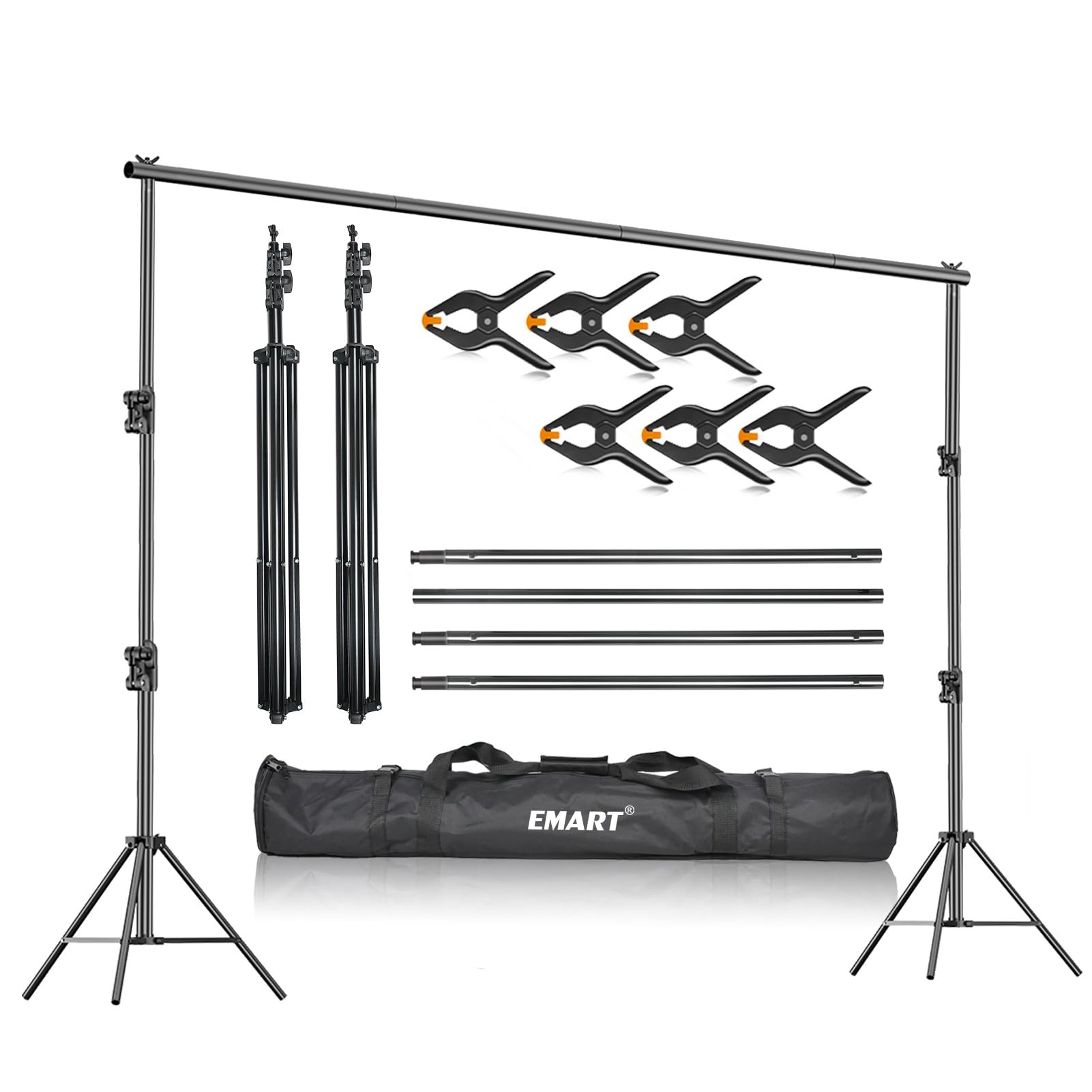 EMART 背景スタンド 撮影スタンド 200x300cm 幅、高さ調節可能 背 Amazon | EMART 背景スタンド 300x300cm 高さ、幅調節可能 撮影