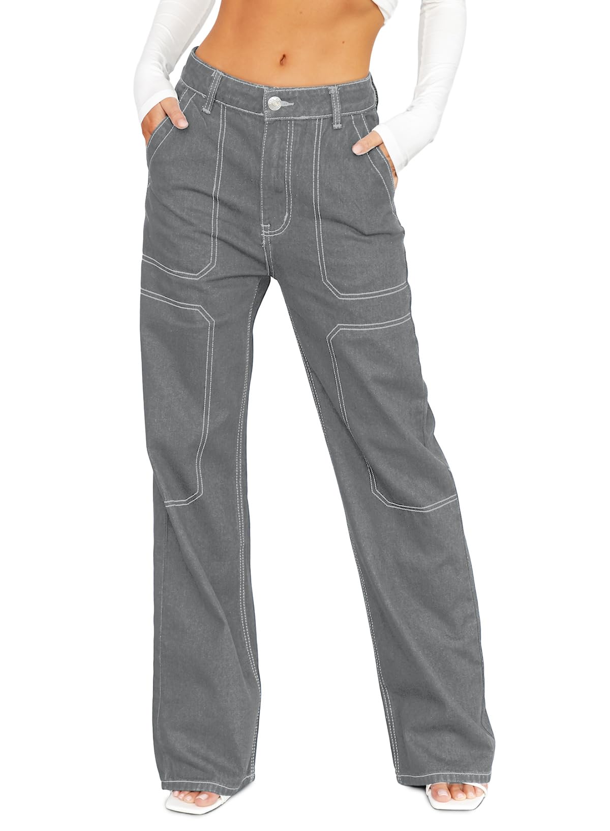 Sidefeel Women's Cargo Jeans