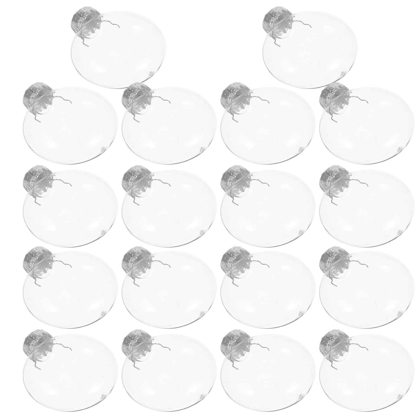 Veemoon Bolas Transparentes para Colgar 80mm 20 Piezas, Adornos Colgantes Huecos para Árbol de Navidad, Decoración DIY para Fiestas Navideñas y Eventos