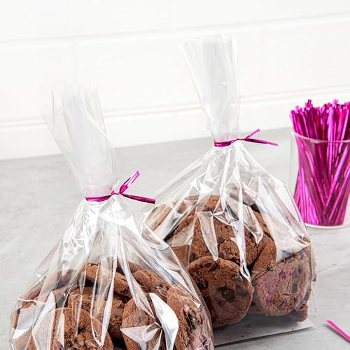 Vista 6 de Restaurantware Bag Tek - Lazos giratorios de 4 pulgadas para bolsas de golosinas, 500 lazos duraderos para bolsas de café, alambre de metal flexible