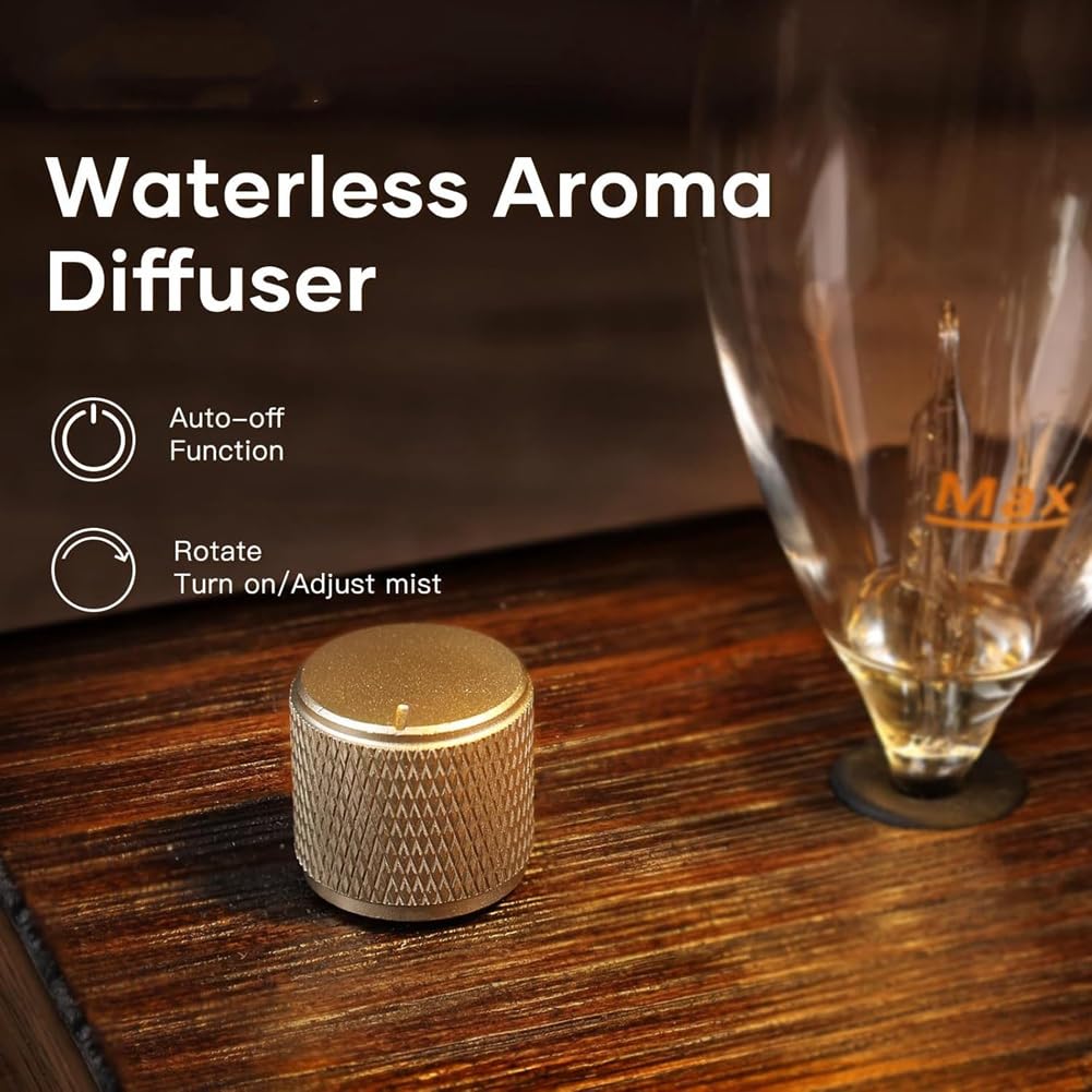 Difusor de Aceites Esenciales Sin Agua, Difusor de Aromas para el Hogar y Habitaciones Grandes, Difusor de Fragancias de Aromaterapia de Última Generación.