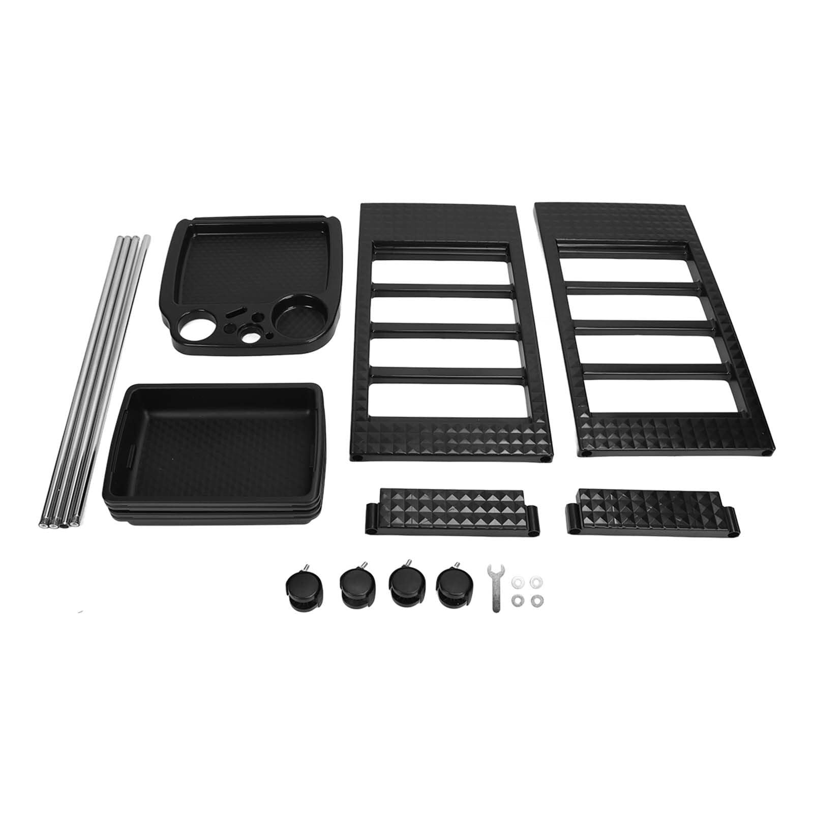 Carrito de peluquería con ruedas de 5 niveles Salón Trolley Plástico con Ruedas Rotación de 360 Grados PP Beauty Salon Cart para Peluquería