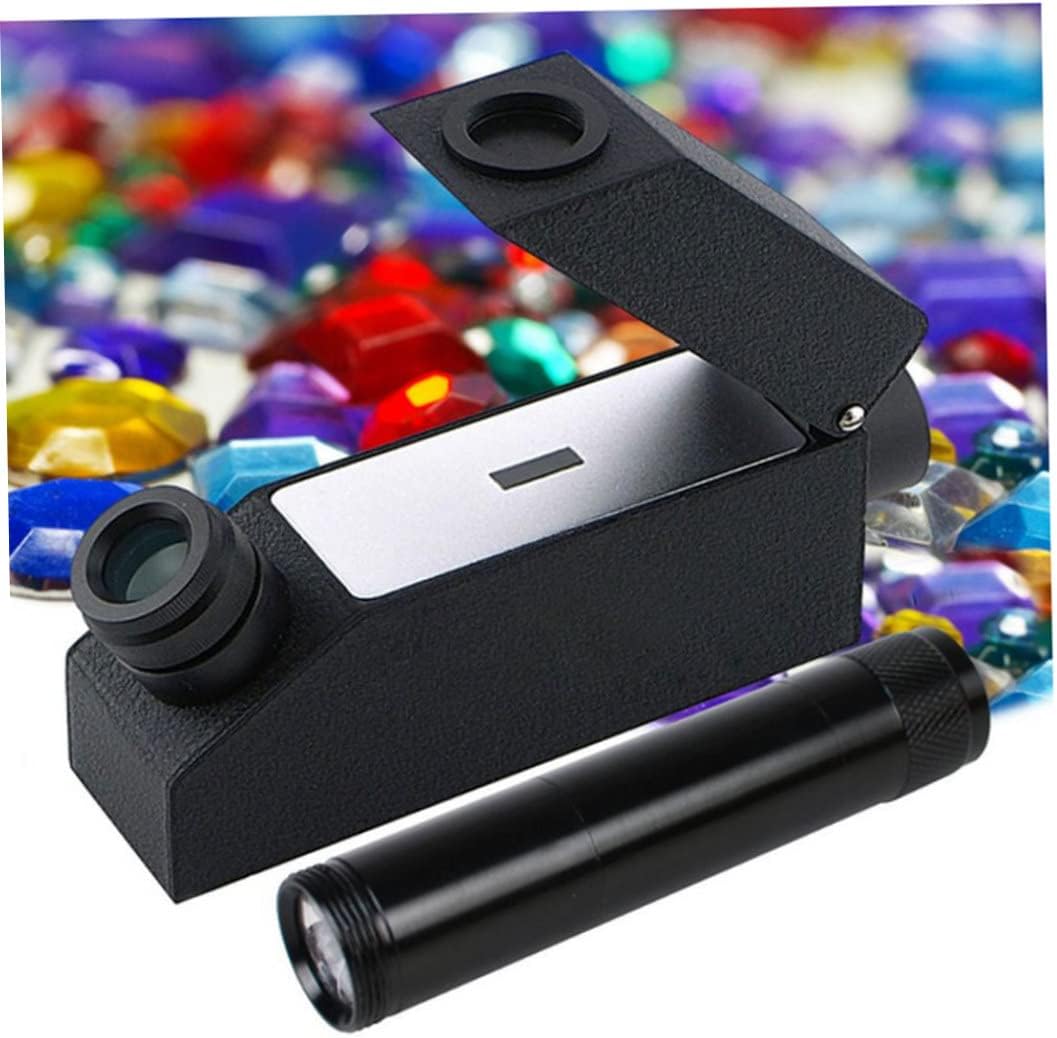 Gemmology Refractometer CL-181 Compact Lightweight Portable with Refractive Fluid Oil for Jewelry Measuring