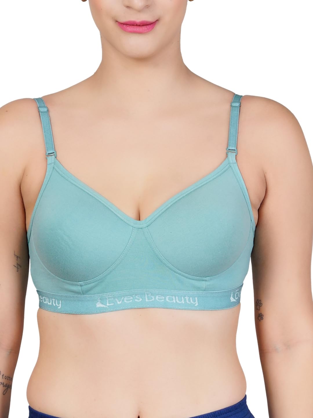 eve's beauty Women's Seamless Padded Sports Bra | Detachable Straps-picture-10