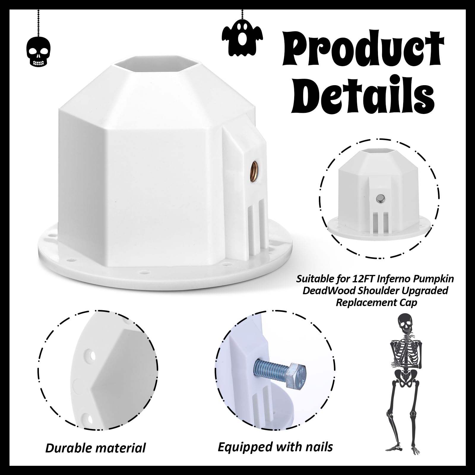 Snapklik.com : 1 Pcs 12 Ft Skeleton Replacement Parts 12 Foot Shoulder ...