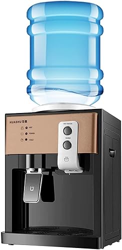 Dispensador de enfriador de agua de carga superior – Dispensador eléctrico de escritorio caliente y frío, 3 ajustes de temperatura agua hirviendo,