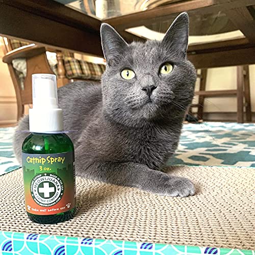 Meowijuana | 1 Oz. Premium Catnip Spray | Organic | High Potency | Use On Cat Toys, Teasers, And Scratchers | Grown In The Usa | Feline And Cat Lover Approved #TOP5