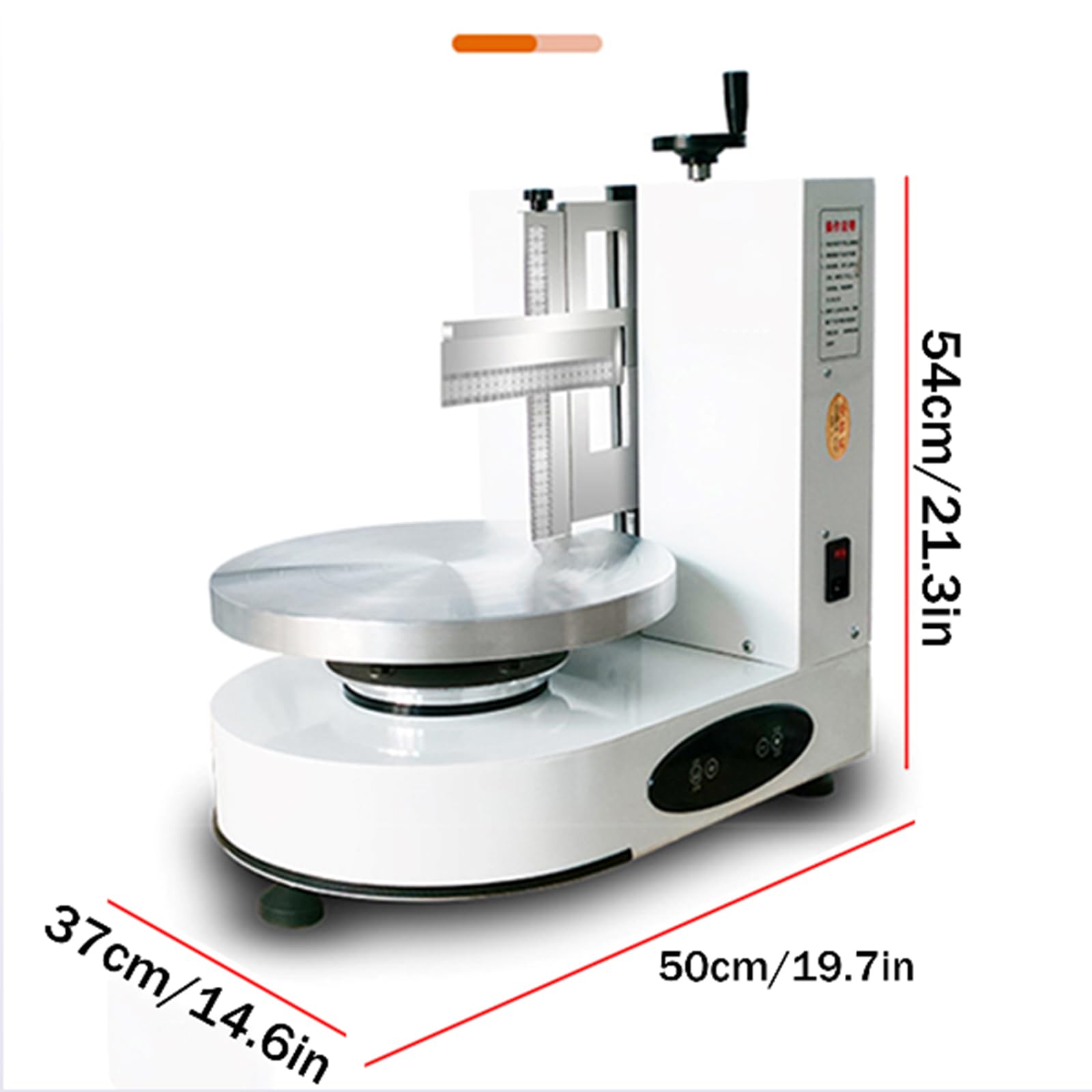 Dxysyldrun Bakery Cake Cream Flattening Machine Fully Automatic Layer Cake Rotating Machine Cake Shop Flat Baking — view 3