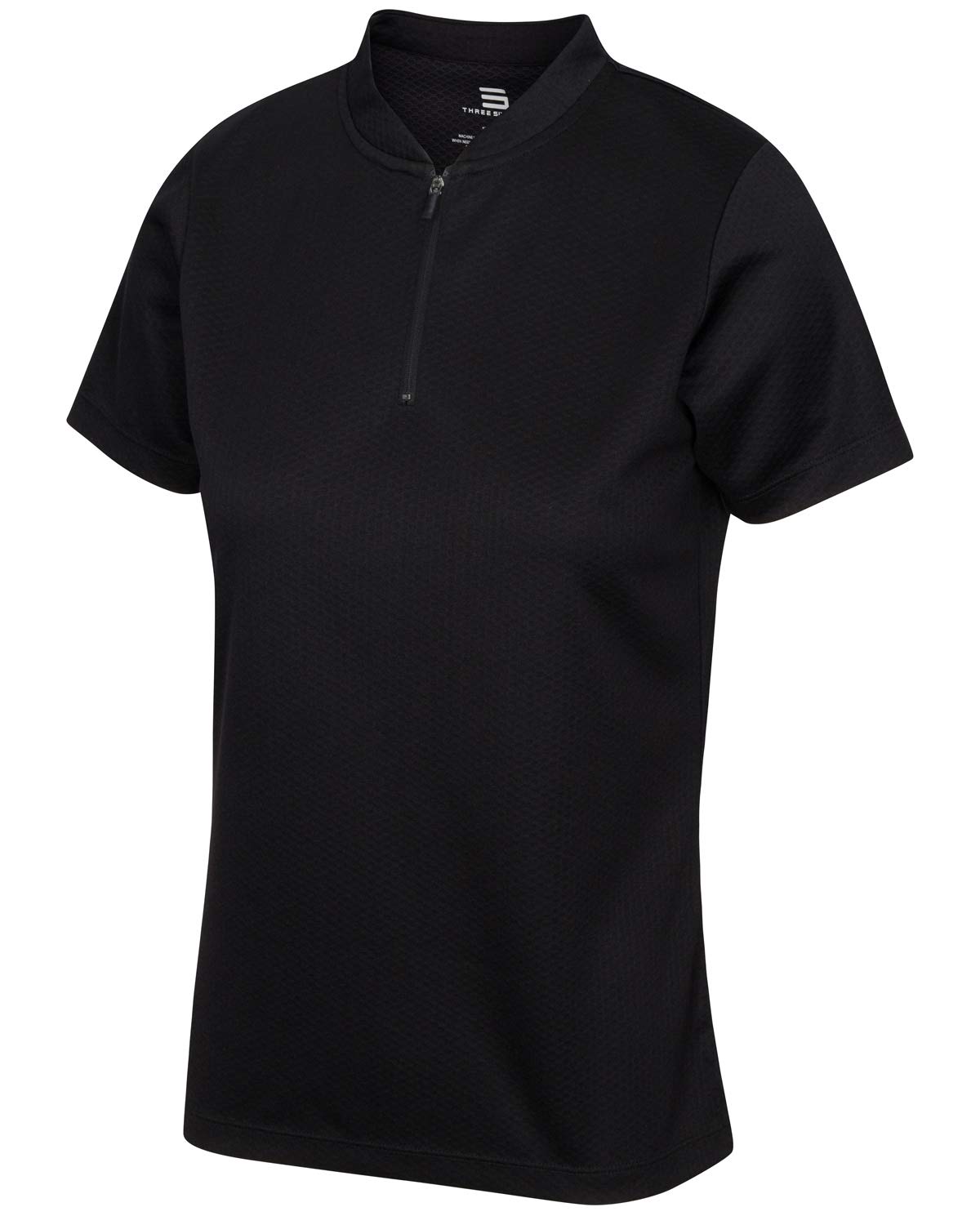 フィジークフレーム Sharp Collar Zip Polo - BLACK Sharp