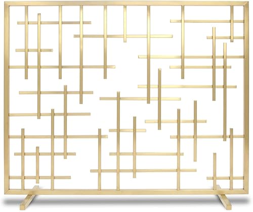 Pilgrim Home and Hearth - Chimenea de verano contemporánea, latón