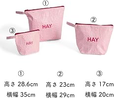 Amazon | HAY ポーチ 3個セット 2025SS ヘイ Candy Mono Wash Bag Wash