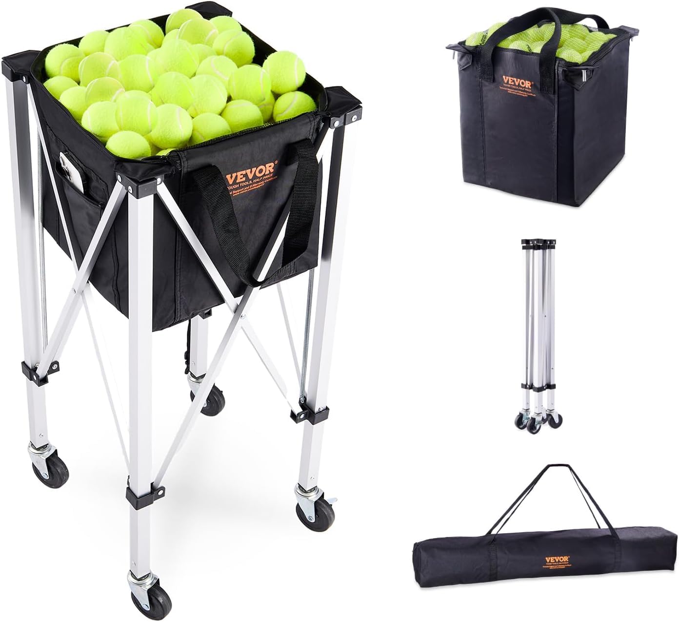VEVORPortable Sports Teaching Cart for Tennis Player