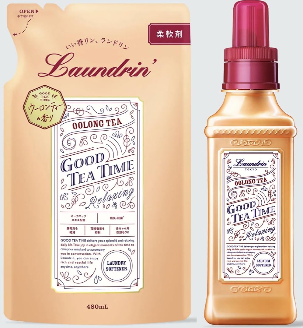 Amazon | ランドリン 柔軟剤 ウーロンティーの香り 600ml ＋詰め替え 