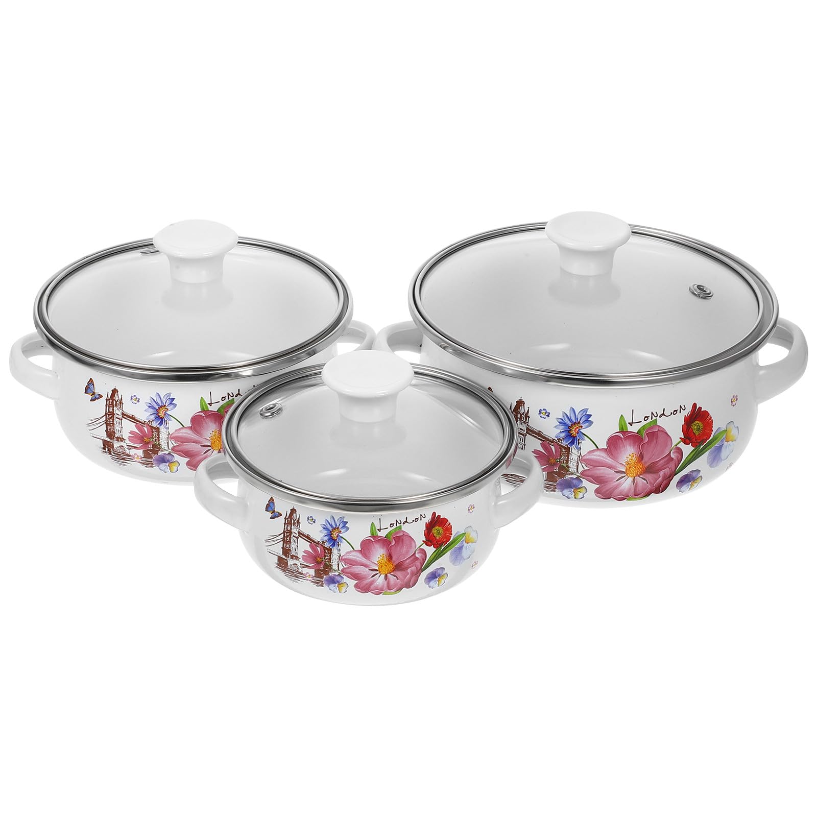 Casserole en émail pour cuisson du lait et nouilles au quotidien