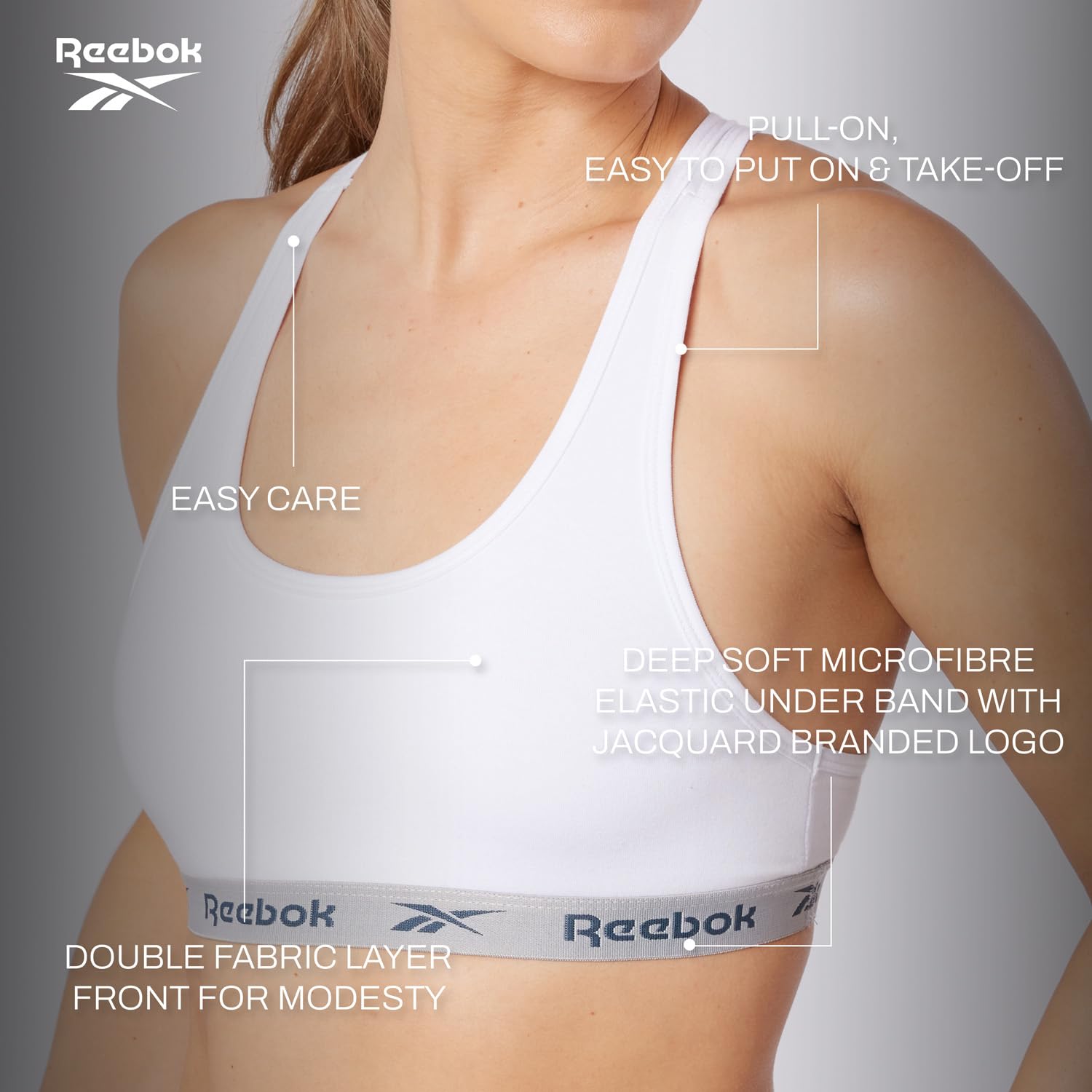Reebok Frankie Camiseta Mujer (Pack de 2)