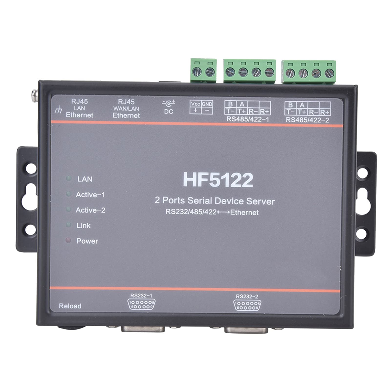 Server a Doppia Porta Seriale HF-5122 Soluzione di Rete Compatta e Affidabile per L'automazione Industriale