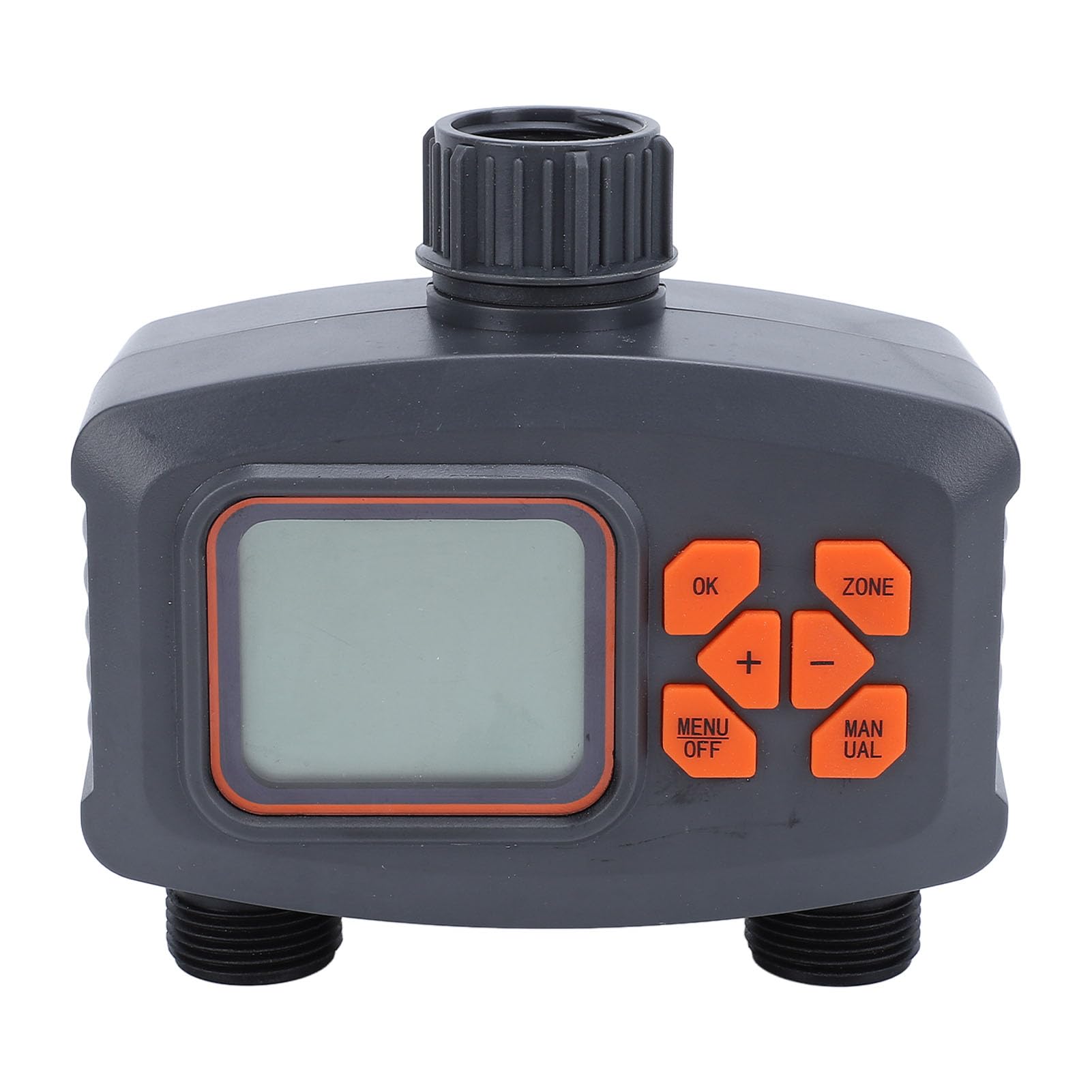 Temporizador de Aspersor Programable de Doble Salida para Riego de Jardines, Temporizador de Agua para Manguera de Jardín, Material ABS Impermeable, de Grifo Digital de 2 Zonas para Uso en
