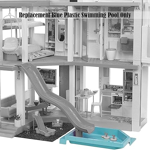 Miniatura 2 de Pieza de repuesto para Barbie Dreamhouse Playset - GRG93  Reemplazo de piscina de plástico azul