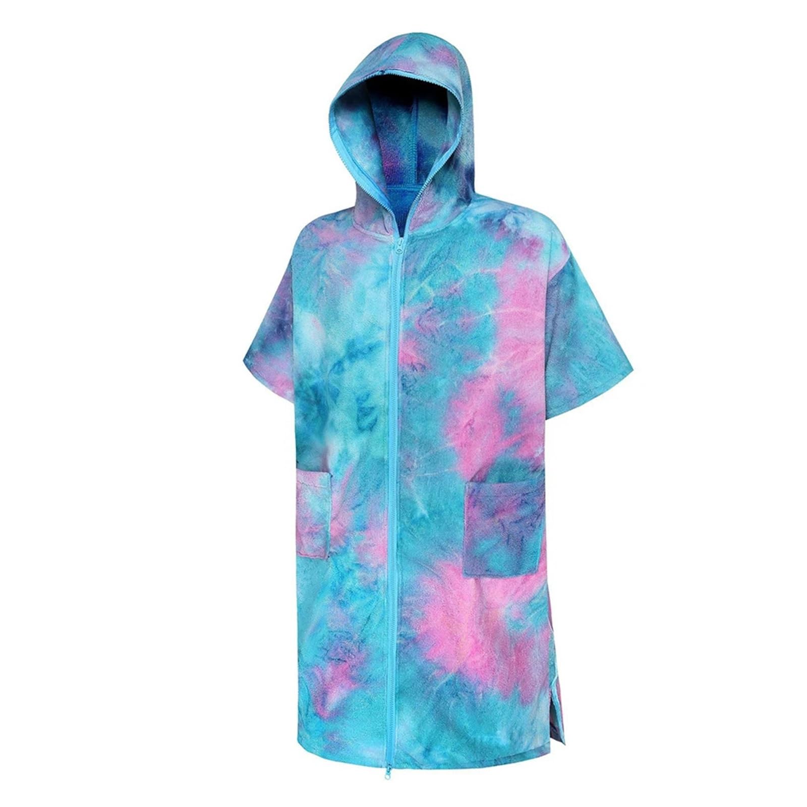 Albornoz for Adultos, Toalla de baño, Gorro Super Dalian, Playa, Albornoz Secado rápido for Hombres y Mujeres Poncho de Playa(Gray)