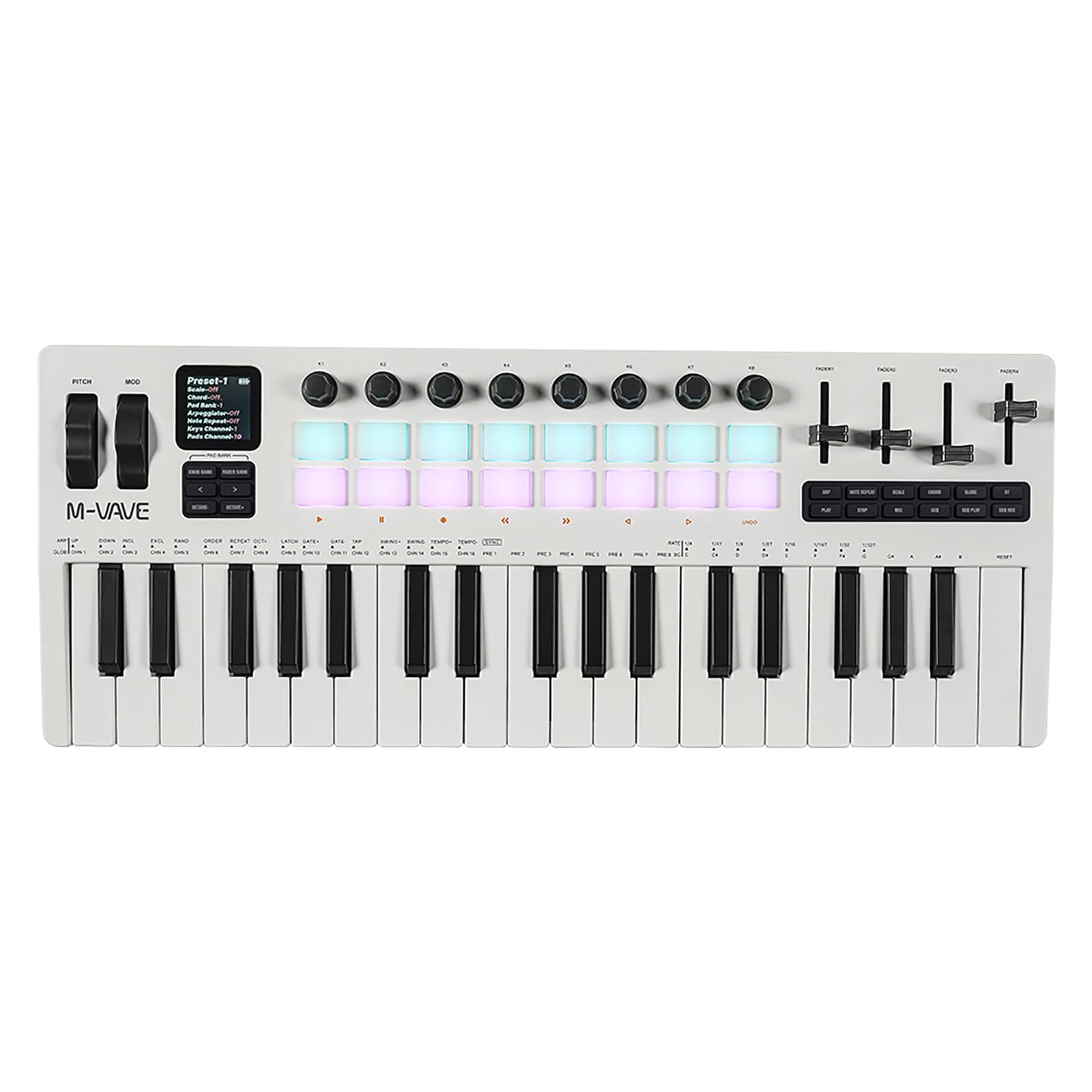 DTM・DAW M-VAVE SMK-37 Pro M-VAVE SMK-37 PRO 37-key MIDI Keyboard with DX-7 FM Synthesizer