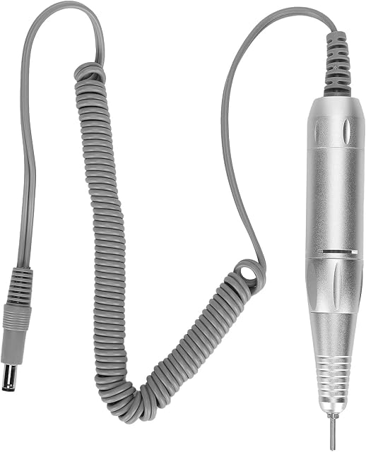 Nail Drill Handle, Professional Nail Drill Handpiece Electric Nail Polishing Machine Grinder Nail Care Replacement Handle Manicure Pedicure Drill Replacement Pen Manicure Tool Nail Drill Accessory