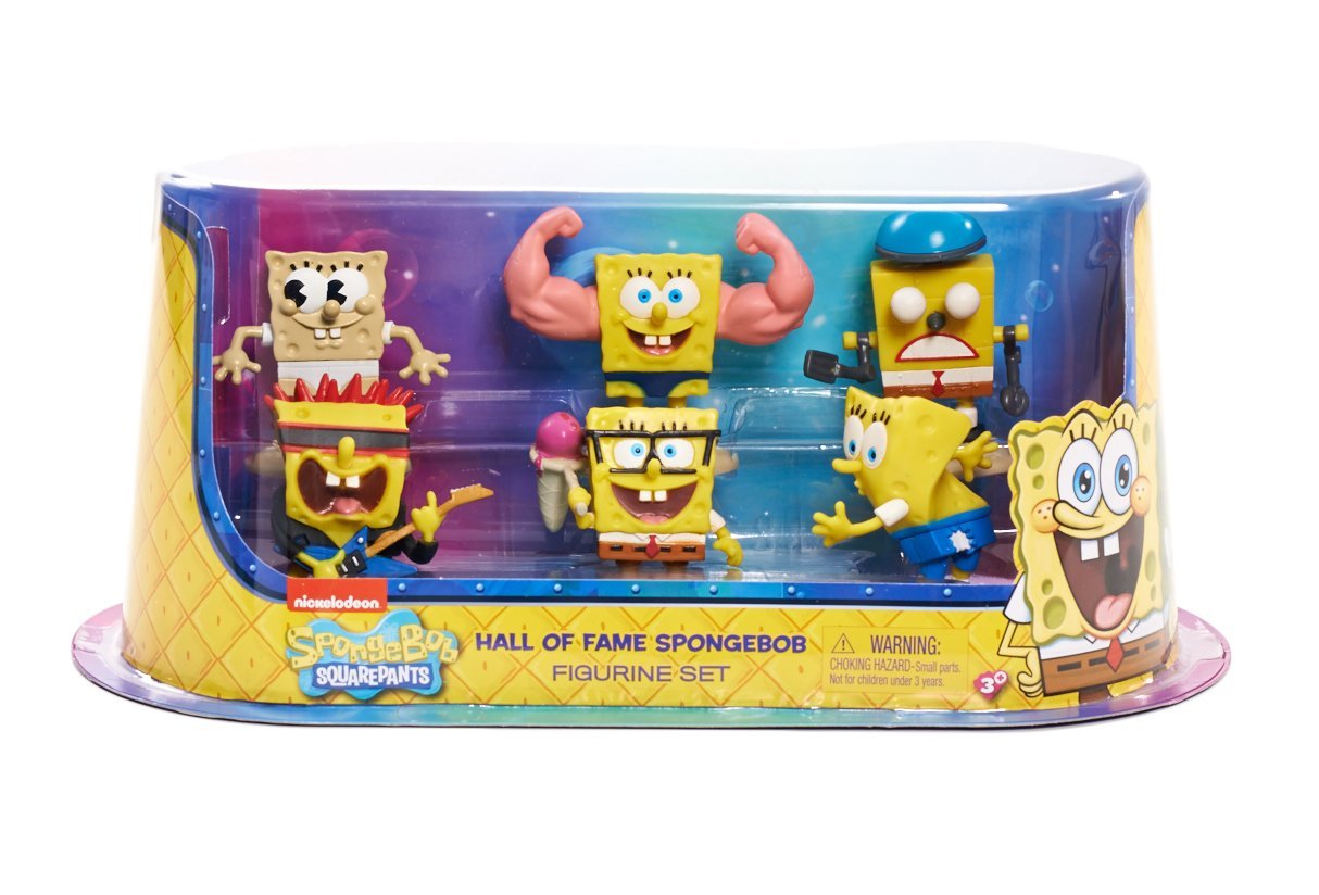Spongebob Deluxe Collectible Figure Pack Hall of Fame