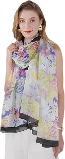 DANA XU 100% Mulberry Silk Shawl Wrap for Women Evening Dress | Lightweight silk scarf with soft drape for evening dresses, wedding, bridal, bridesmaid, formal party, travel, or gift