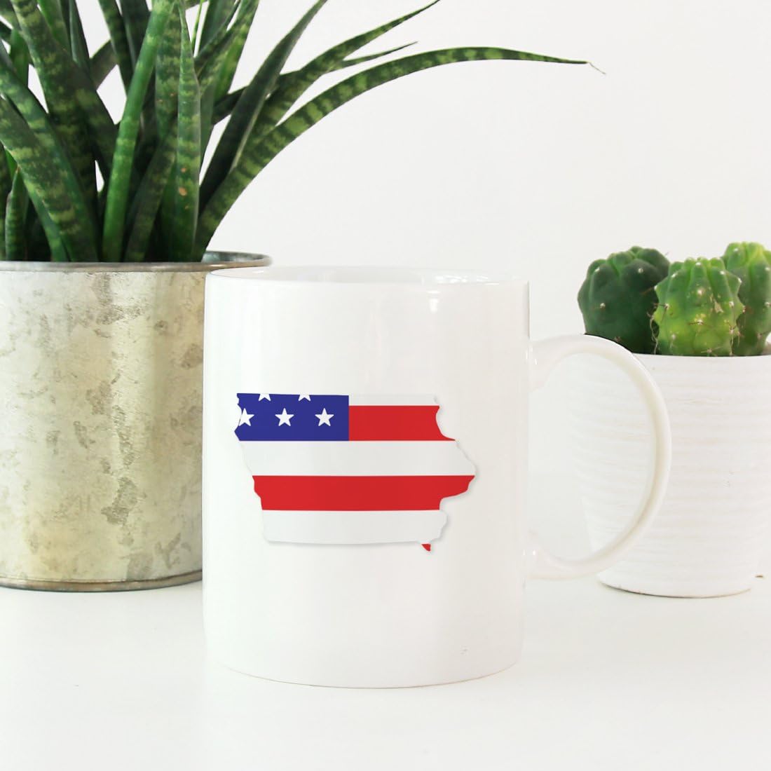 Andaz Press 11oz. US State Coffee Mug Gift, United States Country Flag, Iowa, 1-Pack, Presidential Election Veterans Day Fourth of July Party Decorations Birthday Christmas Gift Ideas