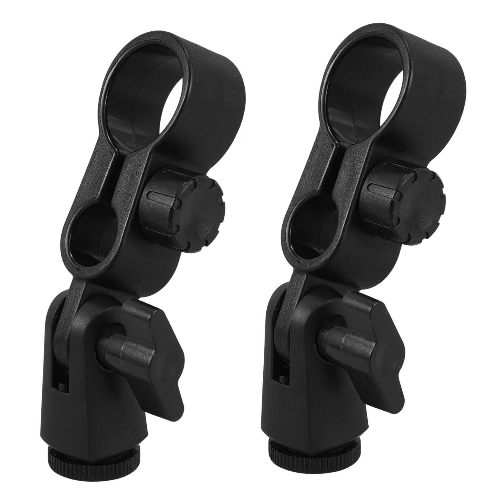 Milisten 2Pcs Microphone Clips Compatible with Levitt Durable Clamp Holders for Stage Ktv Concerts Easy Installation Strong Grip Versatile Mic Stand Accessories