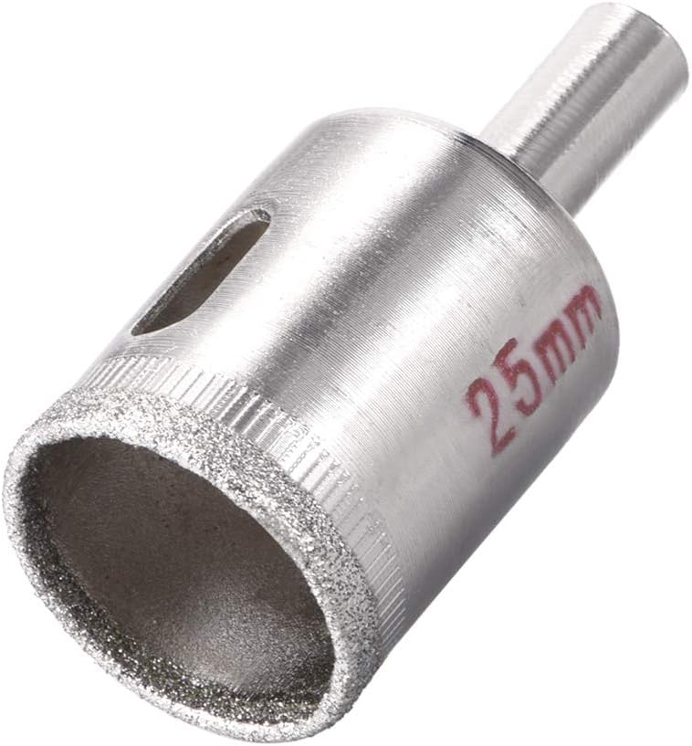 uxcell 25mm Diamond Drill Bits Hole Saws for Glass Tile Porcelain Marble Ceramic Bottles Pots Brick Pack of 5